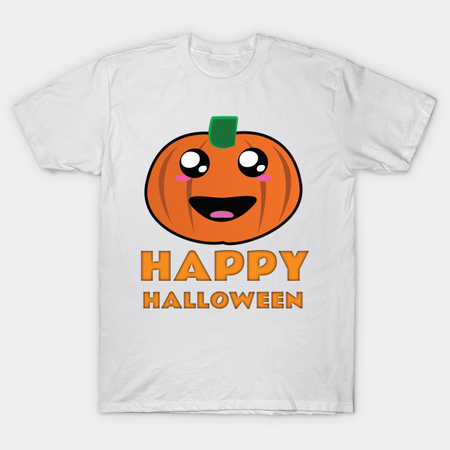 Happy Halloween Cute Pumpkin T-Shirt-TOZ